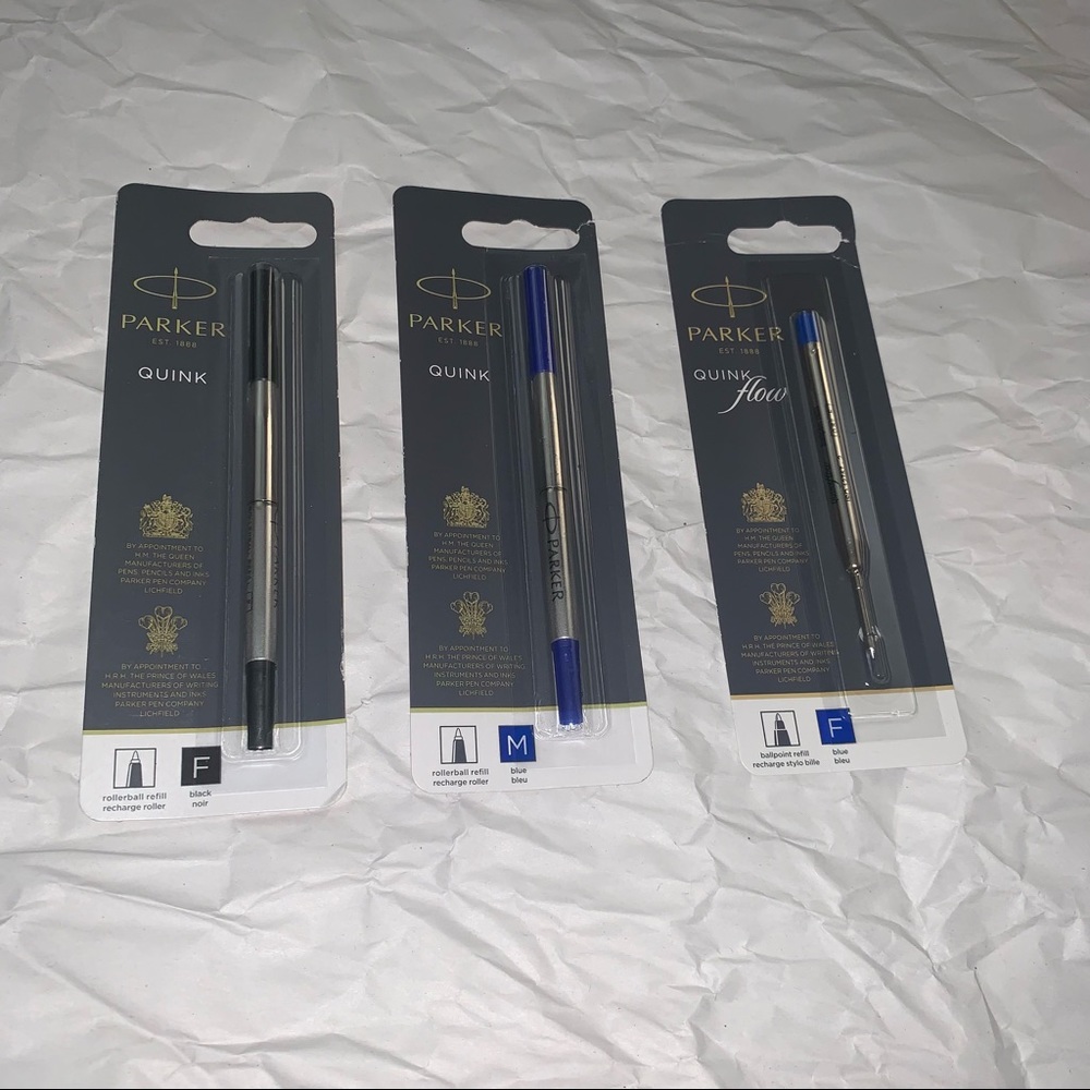Parker Quink rollerball refills
